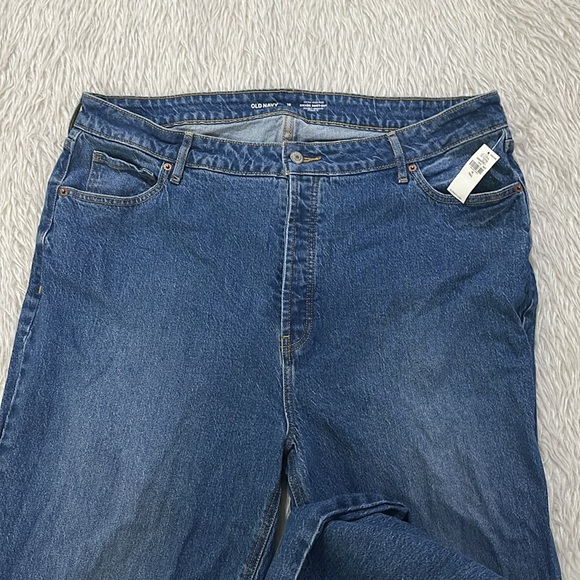 Old navy extra high rise kicker boot cut distressed blue denim jeans size 18T - Picture 4 of 9